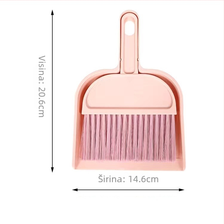 Mini set metlice i lopatice za stolno čišćenje – za čišćenje tipkovnice i prozorskog praga, plastični