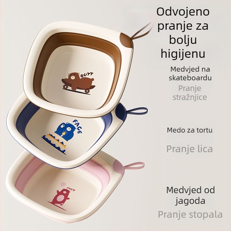 Sklopiva dječja posuda za pranje lica, prenosni plastični bazen za novorođenčad