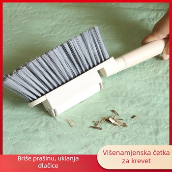 2-u-1 četka za čišćenje kreveta i kauča, s mekanim vlaknima i uklanjanjem dlačica