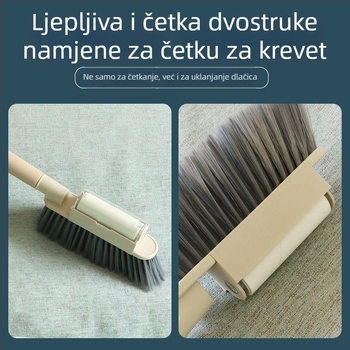 2-u-1 četka za čišćenje kreveta i kauča, s mekanim vlaknima i uklanjanjem dlačica