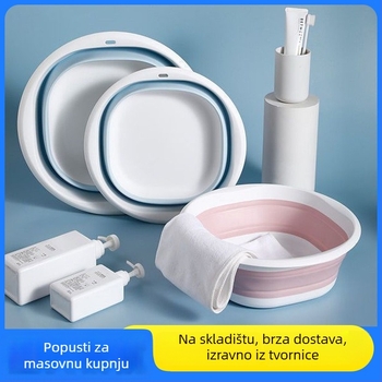 Sklopiva plastična umivalica, prijenosna za putovanja, kuću ili studentski dom