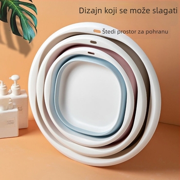 Sklopiva plastična umivalica, prijenosna za putovanja, kuću ili studentski dom