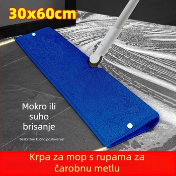 Krpa za mop s otvorima za čišćenje, debeli mikrovlakneni ručnik za kućnu upotrebu