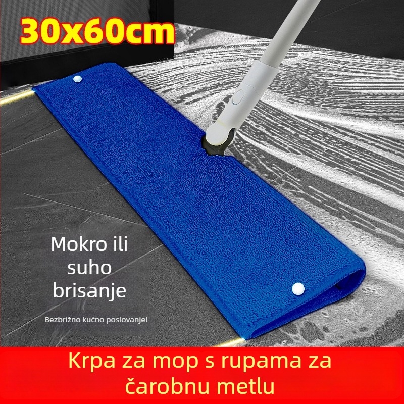 Krpa za mop s otvorima za čišćenje, debeli mikrovlakneni ručnik za kućnu upotrebu