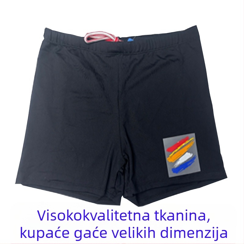Muške kupaće šorceve velikog formata, brzo sušeći poliester, kroj briefs, uz kapu za plivanje i naočale za plivanje