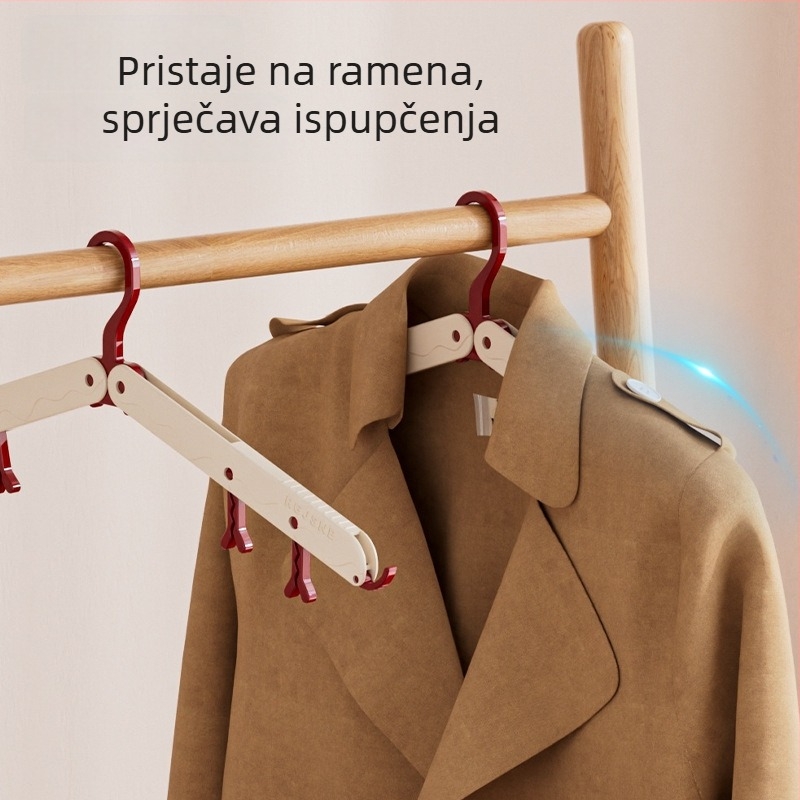 Sklopivi prijenosni stalak za sušenje odjeće, za putovanja i boravak na otvorenom, kompaktan za studentske sobe i najam