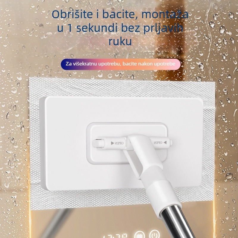 Bez ruku: automatska odvojiva klipsa za vlažne maramice za višekratnu upotrebu, držač platnenog mop-a