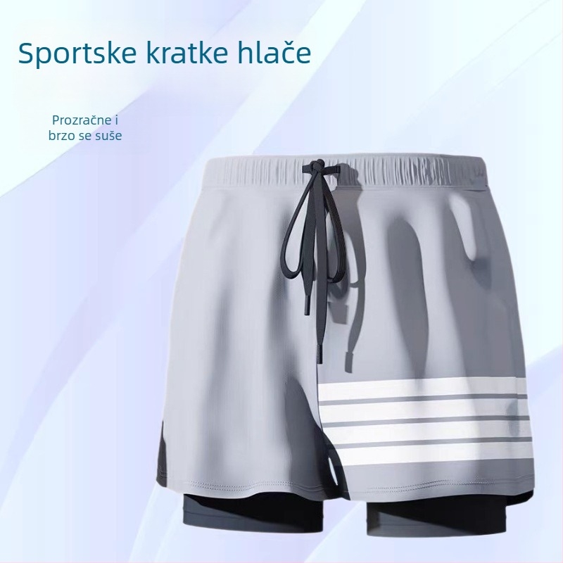 Muške kupaće šorceve s brzim sušenjem, jednobojne, velika veličina, Hot Spring