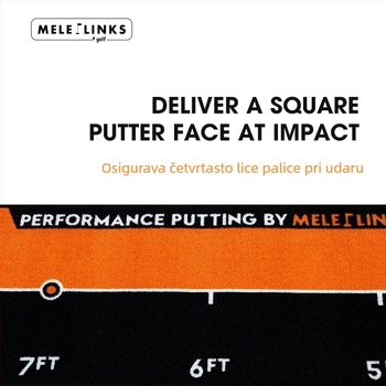 MELELINKS Golf putt mat, 3,6 m – unutarnji trener za putt i zelena podloga