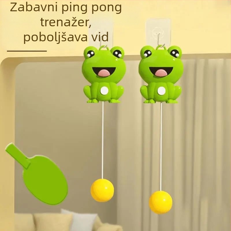 Unutarnji dječji viseći trener stolnog tenisa, s jednim klikom vraćanje lopte, obiteljska senzorna vježba za vid i koordinaciju ruka-oko