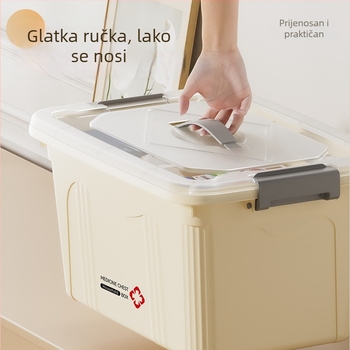 Prijenosni kućni set prve pomoći velikog kapaciteta s osam pretinaca