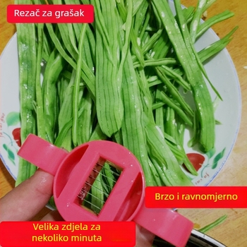 Višenamjenski kuhinjski rezač povrća za zelene mahune i grašak – alat za ribanje