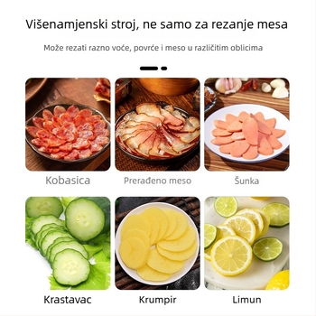 Višenamjenski električni rezač za povrće, kobasice, paprike i voće