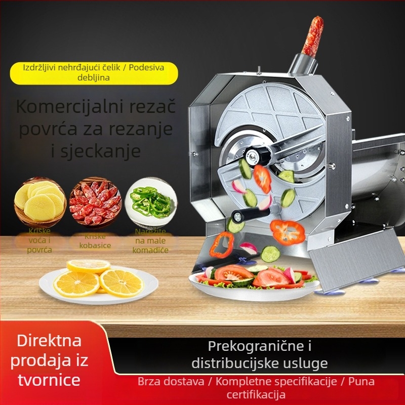 Višenamjenski električni rezač za povrće, kobasice, paprike i voće