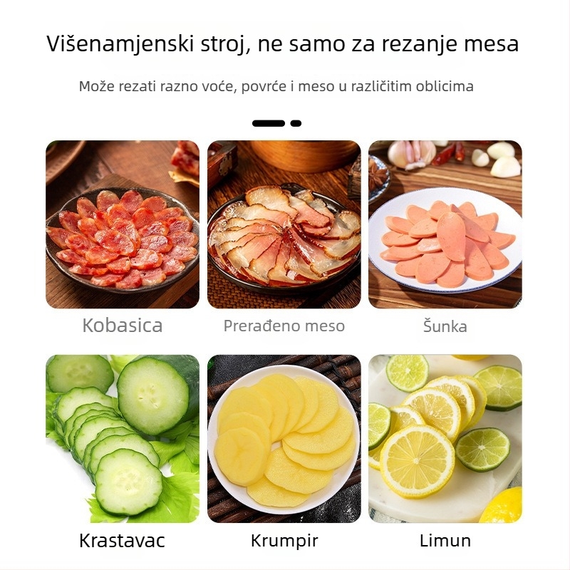 Višenamjenski električni rezač za povrće, kobasice, paprike i voće