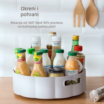 Višenamjenski okretni držač za začine s protukliznom podlogom