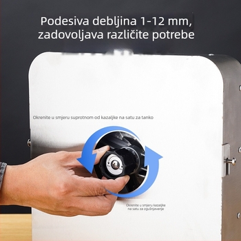 Višenamjenski rezač za voće i povrće od nehrđajućeg čelika, električni i ručni, za limun, krumpire i ostalo povrće.
