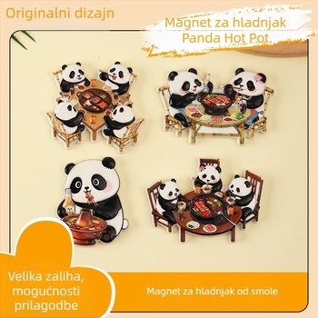 Panda magnets na hladnjak – kultura hot pota i gradske atrakcije, suvenir