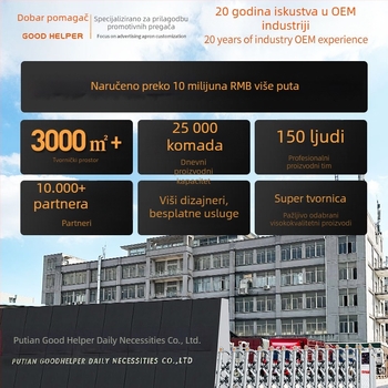 Prilagodljiva japanskog stila pamučno-linena vodootporna pregača s višestrukim džepovima i dugim remenom