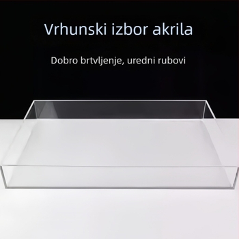 Prozirna akrilna kutija za izložbu sa zaštitom od prašine, integrirana izložbena kutija i ladica za figure