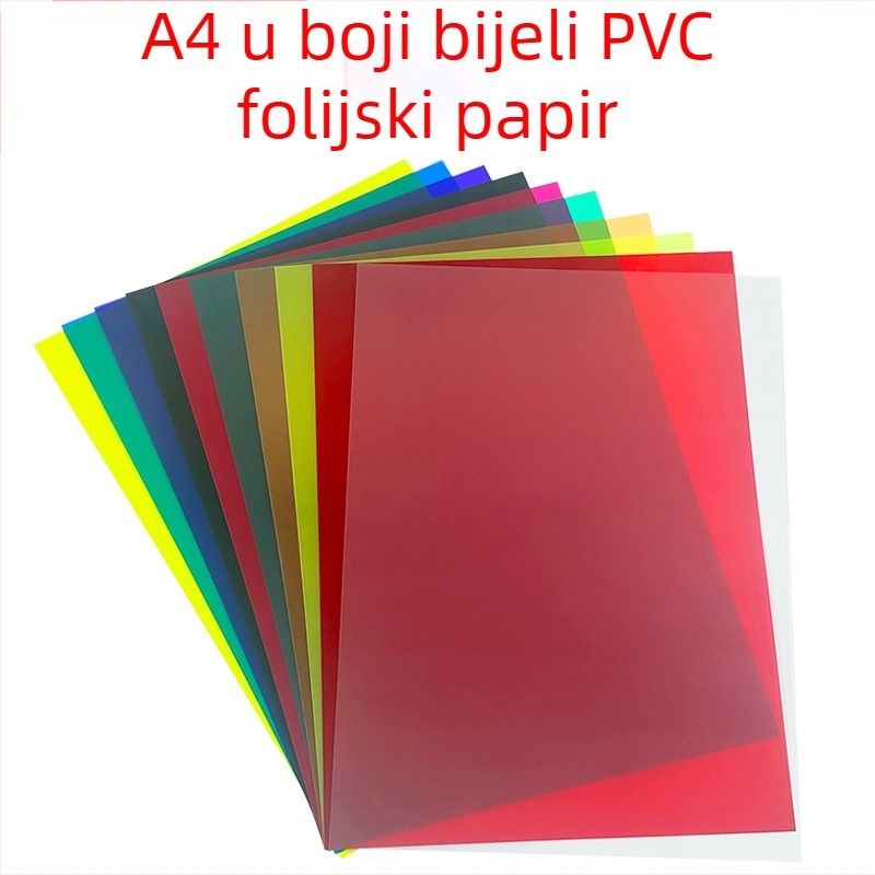 A4 šareni filmski papir, bijeli prozirni PVC papir za dječje rukotvorine, PVC plastični listovi za slikanje svjetlom i sjenom