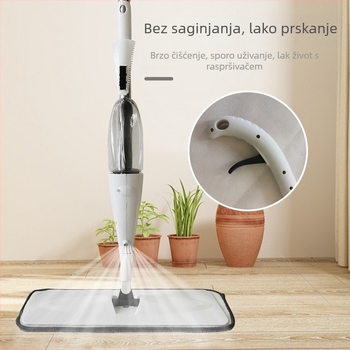 Sprej mop za vodu, novi plosnati mop za kućnu upotrebu, mokro i suho čišćenje
