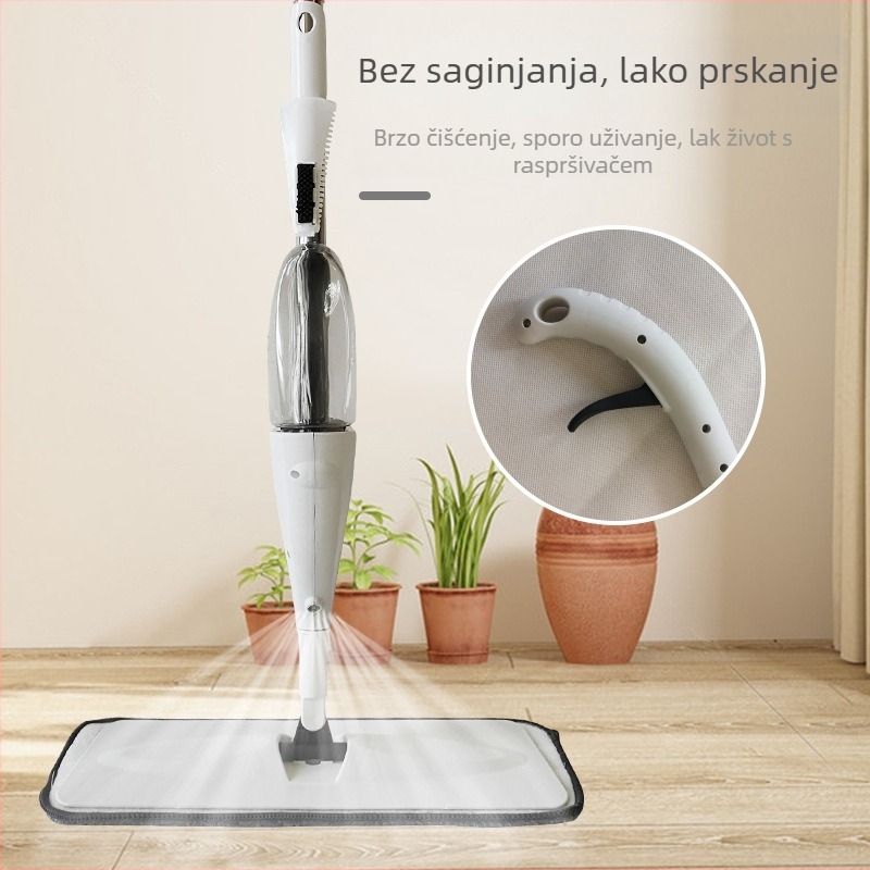 Sprej mop za vodu, novi plosnati mop za kućnu upotrebu, mokro i suho čišćenje