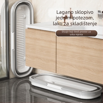 Sklopiva pravokutna kanta za mop s ravnim mopom za kućno čišćenje
