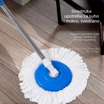 Rotirajući mop s kantom i dvostrukim pogonom – za kućnu upotrebu