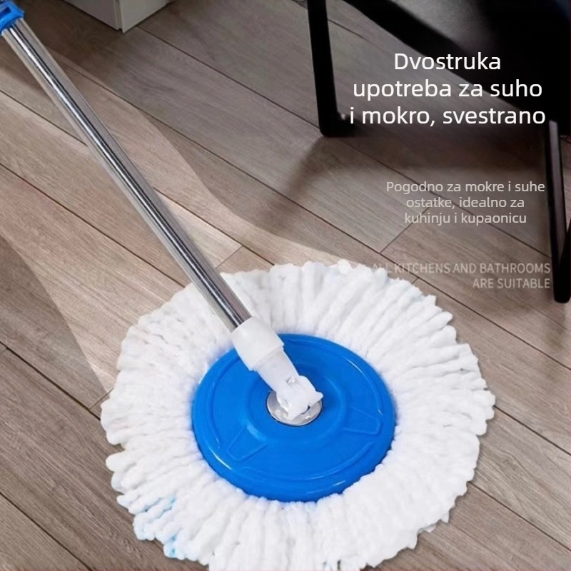 Rotirajući mop s kantom i dvostrukim pogonom – za kućnu upotrebu