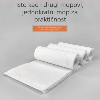 Jednokratna glava mopa za bolničko čišćenje, samoljepljiva plosnata glava mopa, bez ručnog pranja