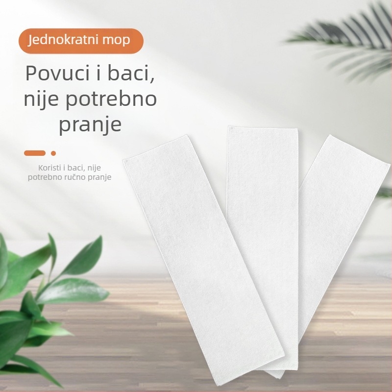 Jednokratna glava mopa za bolničko čišćenje, samoljepljiva plosnata glava mopa, bez ručnog pranja