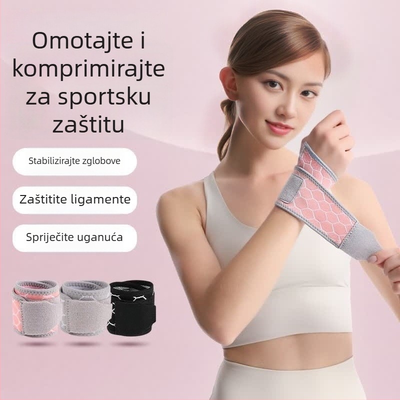 Prozračna kompresijska narukvica za zglob za badminton, košarku i tenis