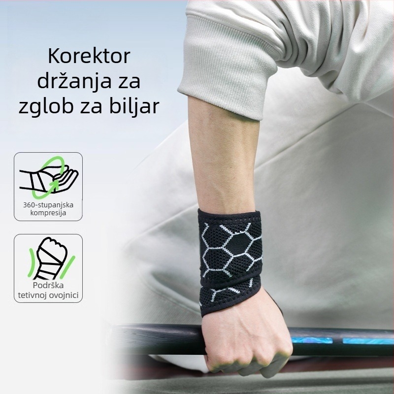 Prozračna kompresijska narukvica za zglob za badminton, košarku i tenis