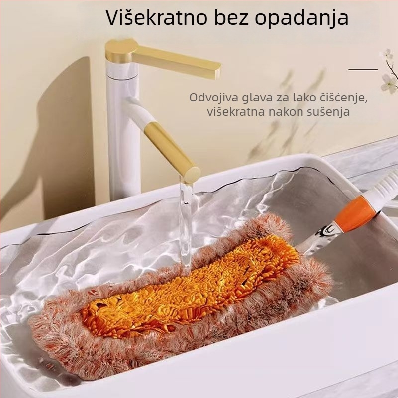 Telescopijska četka za prašinu s dizajnom suncokreta i mikrovlakneni mop za kućno čišćenje, uklanjanje prašine sa stropa i ispod kreveta