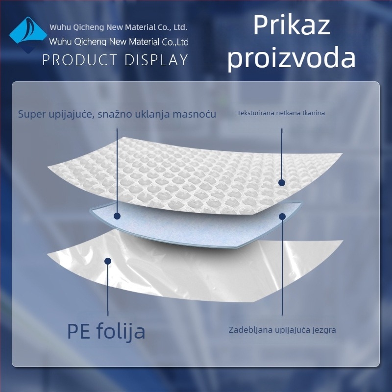 Zamjenski plat za plosnati mop, guste upijanje, za mokro i suho čišćenje, višestruka namjena, glava mopa bez potrebe za ručnim pranjem