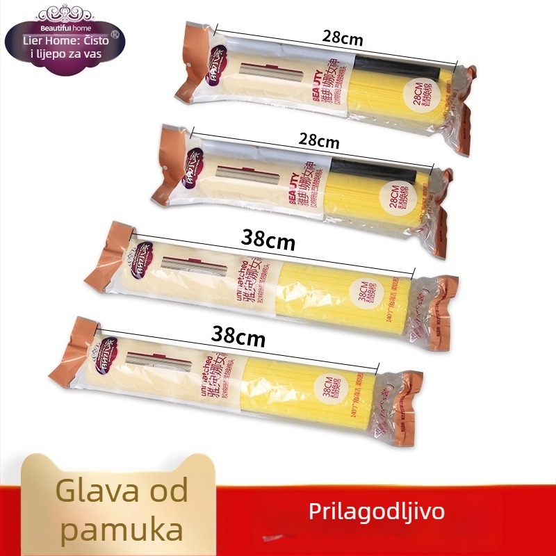 Lierjia PVA glava mop-a, snažna apsorpcija, brzo mekana, sklopiva spužvasta glava 28×33 cm i 38 cm valjkasta glava – zamjenska glava