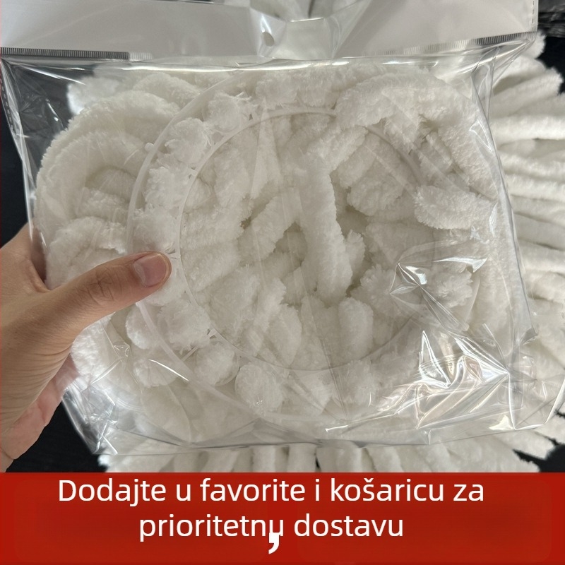 Univerzalna rotirajuća glava mopa D7 – zamjenska glava od vlakana, upija prašinu i tekućine