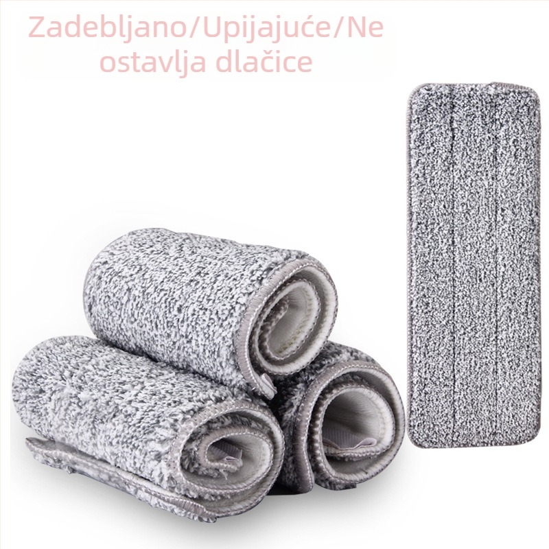 Zamjenska krpa za plosnu glavu mop-a s Velcro zatvaračem, različite veličine