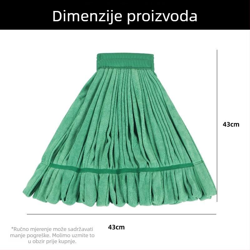 400 g mikrovlaknena tubasta glava mop s tigrovim klipom – zamjenska glava