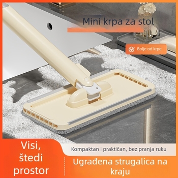 Jednokratni mop za lice s klipom za krpu, mini višenamjenski plosnati mop