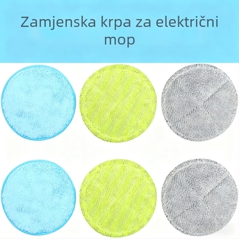 Kružna zamjenska krpa za električni mop za robot za čišćenje