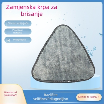 Trokutasti mop s zamjenjivom krpom, bez dodiranja, debeli zamjenski krpa