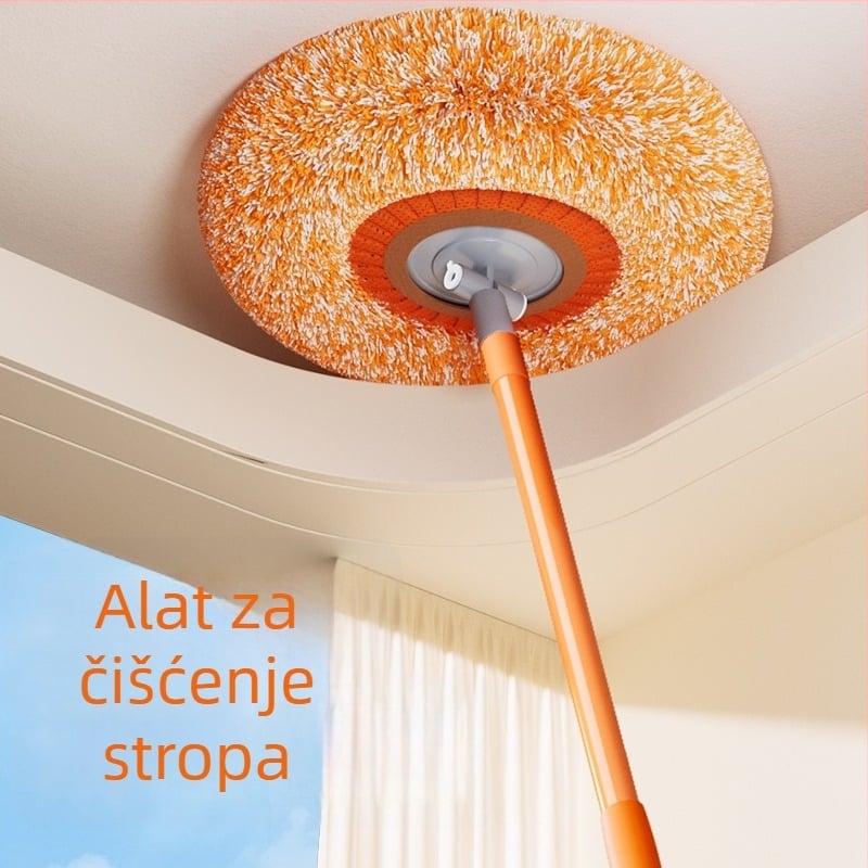 Alat za čišćenje prašine od stropa s perom, kućno čišćenje visokih stropova, mop s motivom suncokreta