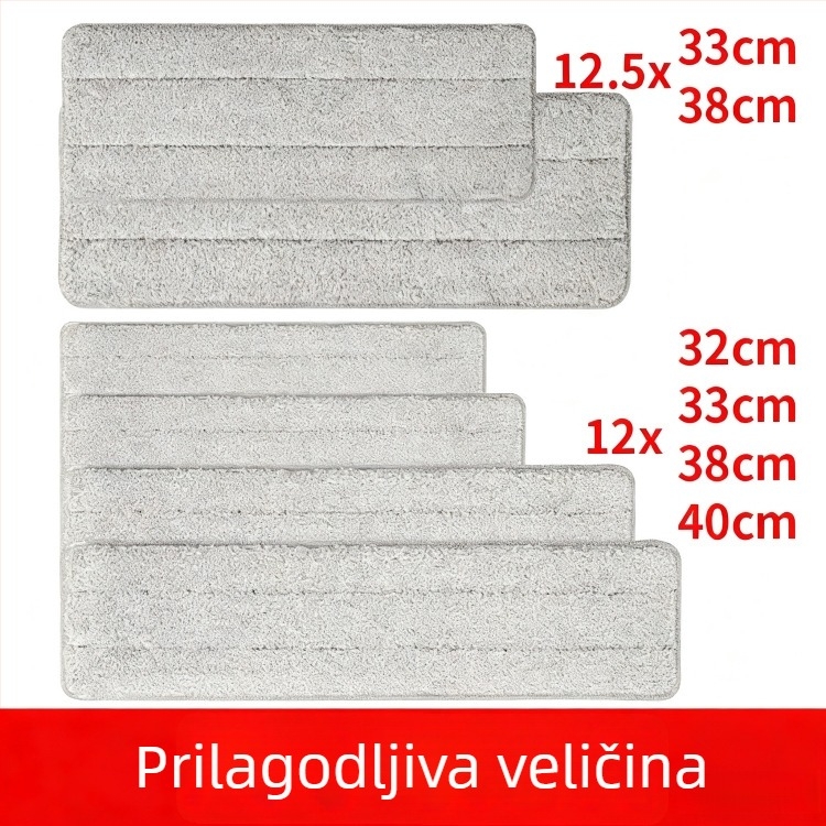 Veleprodajno platno za zamjenu glave pločastog mop-a, kompatibilno s Boshi, Meiya i Miaojie, s ljepiljivom glavom i perivim