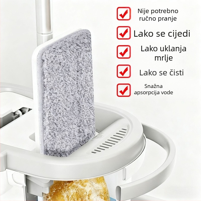 Veleprodajno platno za zamjenu glave pločastog mop-a, kompatibilno s Boshi, Meiya i Miaojie, s ljepiljivom glavom i perivim