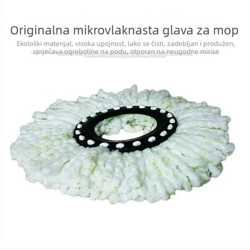 Univerzalna rotirajuća glava za mop – okrugla pamucna zamjenska glava