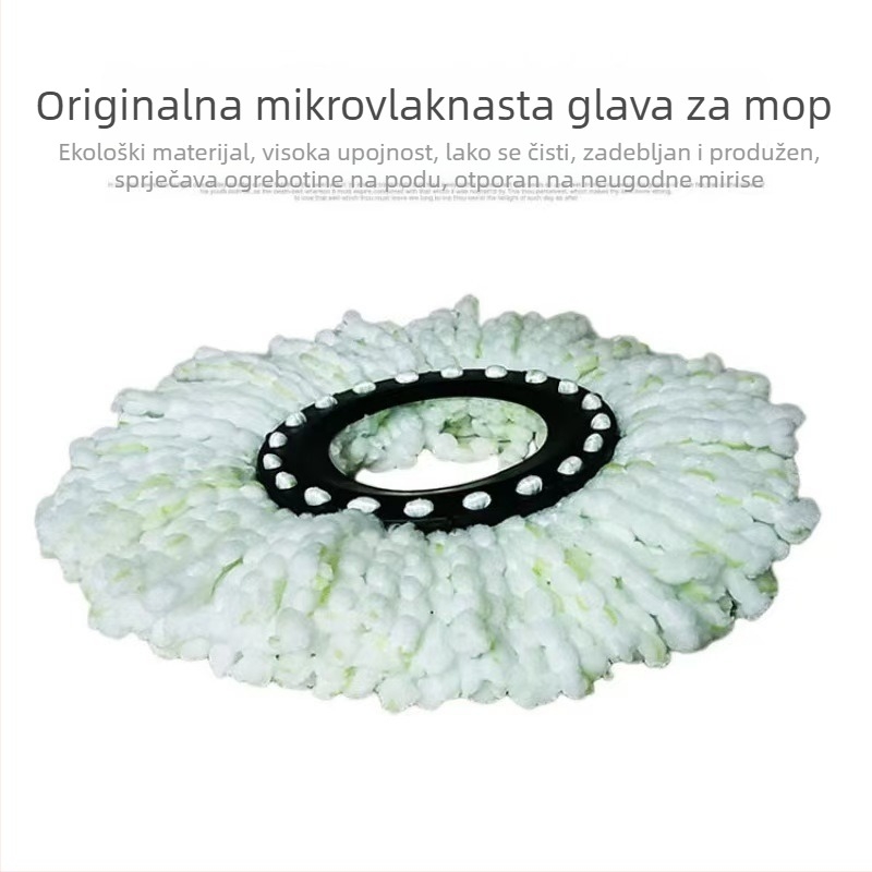Univerzalna rotirajuća glava za mop – okrugla pamucna zamjenska glava