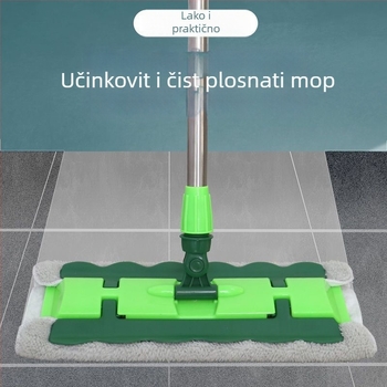 Ploški mop s mikrovlaknom krpom za kućnu upotrebu, novi model za drvene podove, čišćenje jednim potezom