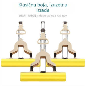 Spužvasti upijajući mop, 28 cm, sklopni mop s ljepilom od pamuka, istiskivanje vode, kućna uporaba